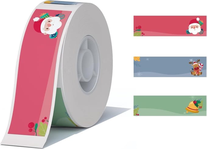Niimbot - Labels/Etiketten D110(M)/D11(H)/H1S/D101 - 14x50mm - 130 vellen - Kerst