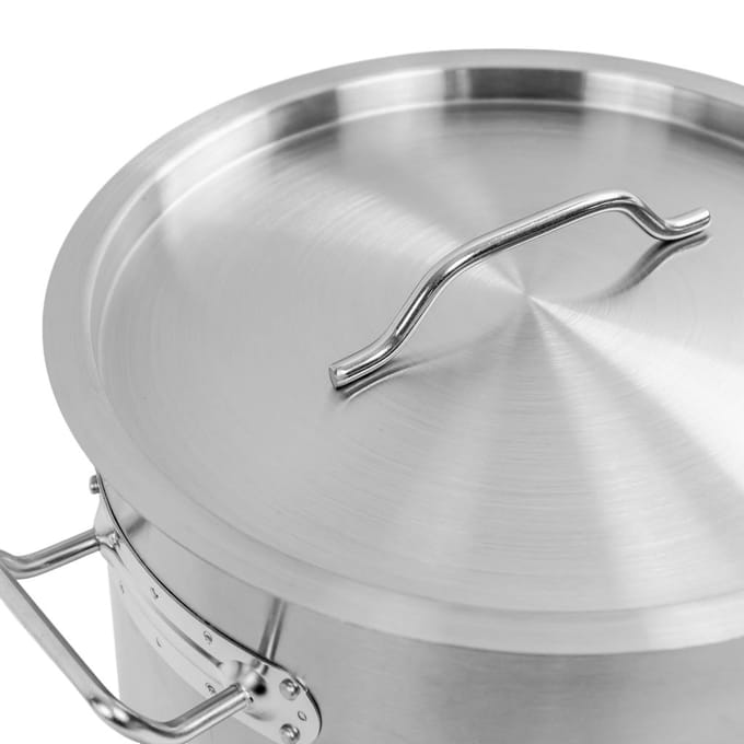 Hoge cateringpan met deksel Mega-M Standard 25l diameter 32 cm x hoogte 32 cm N