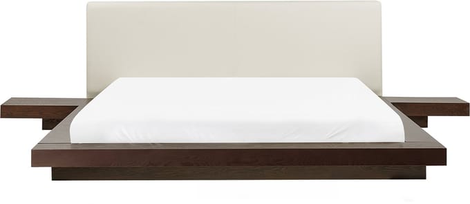 ZEN - Futon tweepersoonsbed - Donkerbruin - 160 x 200 cm - MDF