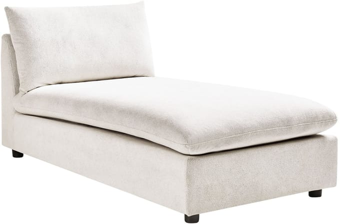 BELIANI VIZILLE - Chaise longue - Gebroken wit - Polyester