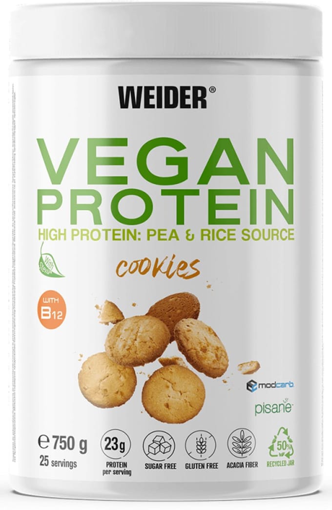 Weider Vegan Protein (750g) Cookies - Eiwitten - Veganistisch eiwit