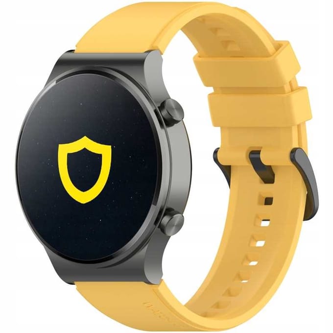Spacecase Horlogeband Sc Easy Band 20Mm Geel Voor Apple Watch