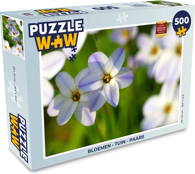 Puzzel Bloemen - Tuin - Paars - Legpuzzel - Puzzel 500 stukjes