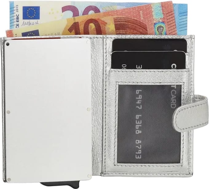 Double-D FH-serie Safety Wallet - Zilver