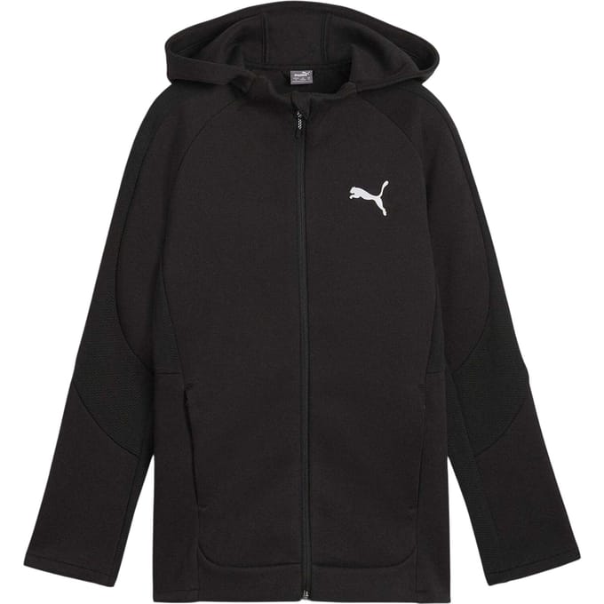 Puma Kinderen Evostripe Full Zip Hoodie (Puma Zwart)
