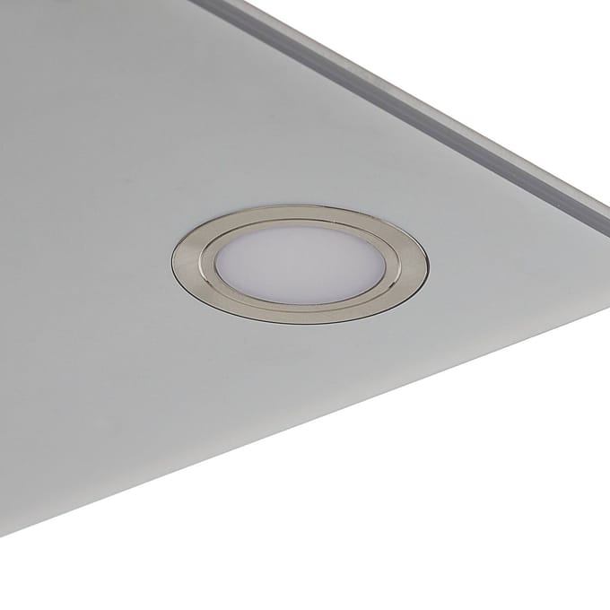 Evotec Vierkante LED-hanglamp Pano, metallic