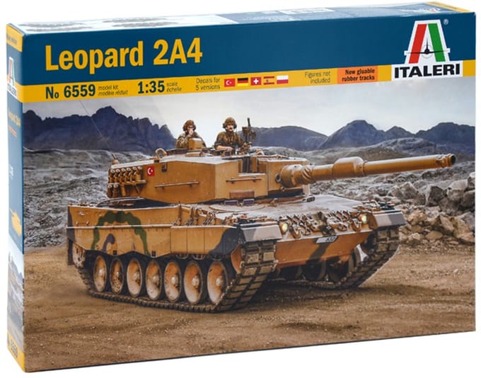 Italeri Modelbouwpakket Militaire voertuigen - 6559 Leopard 2A4 Plastic - 1:35 - Modelbouw
