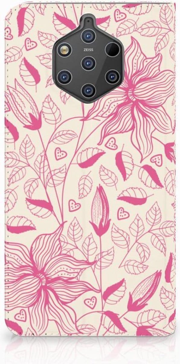 Nokia 9 PureView Smart Cover Pink Flowers