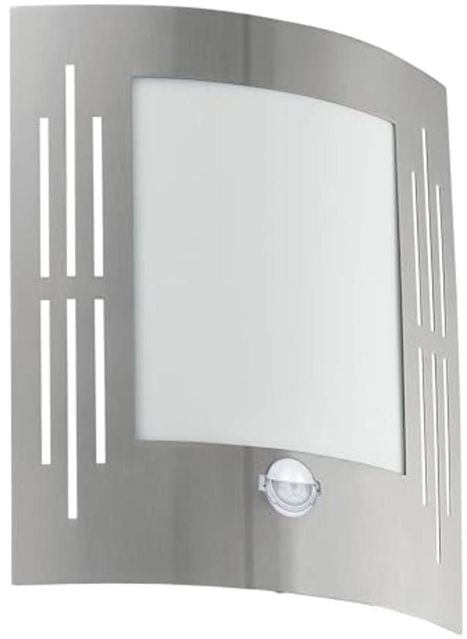 Buitenlamp met Bewegingsmelder en Sensor, Wandlamp van Roestvrij Staal voor Buiten, IP44, E27 Fitting