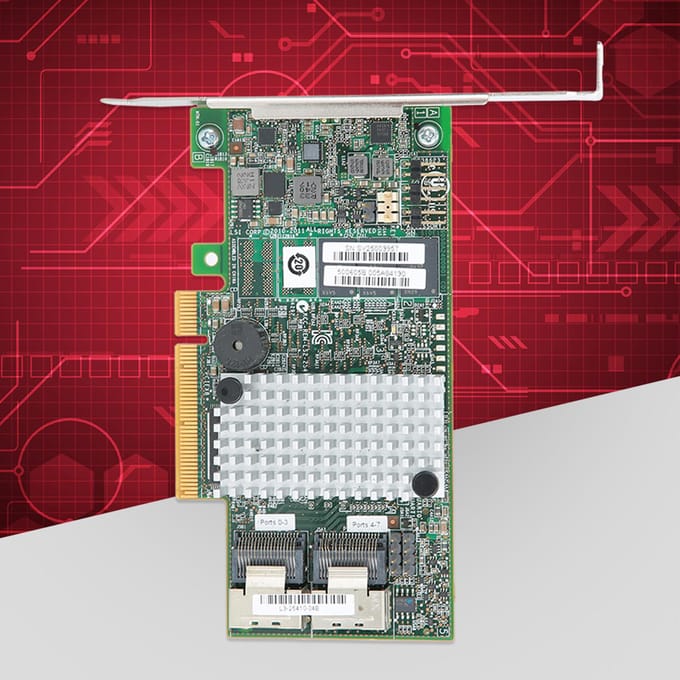 LSI 9267‑8i 2208 Carte Contrôleur RAID Disque de Contrôle Principal PCIEx8 6 Gb/s 512 Mo RAID 0 1 (S)
