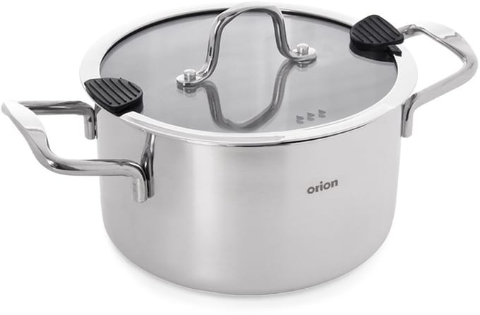 Kookpan Edelstaal met Deksel 22 cm, 4,3 l - Kookpot - Soeppan