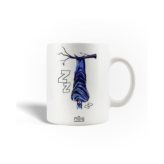 Mug en Céramique - Batman - 30cl - Blanc - Compatible Lave-Vaisselle - Hauteur 9,5 cm