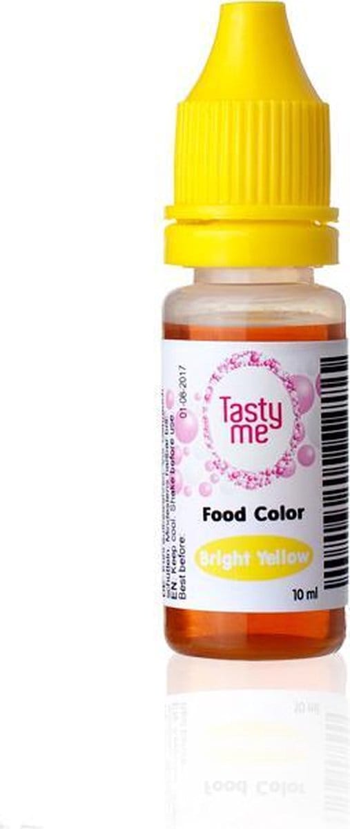 Kleurstof voeding Fel Geel 10 ml. Eetbare Kleurstof. Tasty Me.