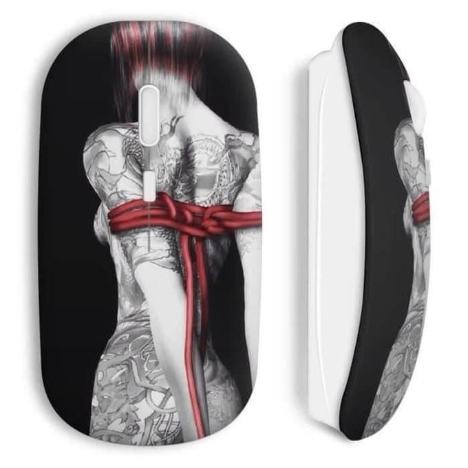Draadloze muis Sexy meisje-tatoeages