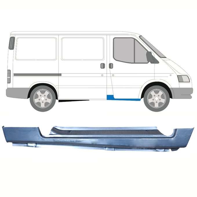 Reparatie dorpel voorste deuren voor Ford Transit 1986-2000 / Rechts