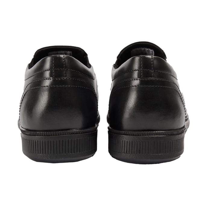 Pod Carpenter Leer Jongens Zwarte Loafers