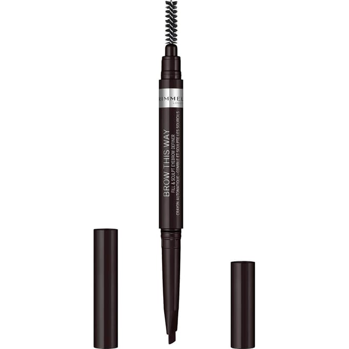 Rimmel Brow This Way Fill and Sculpt Eyebrow Definer 0.4g (Various Shades) - Soft Black