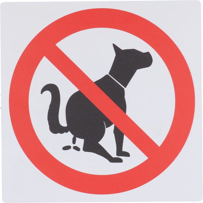 Aanduidingsbord Z163 Verboden Honden Uitlaten
