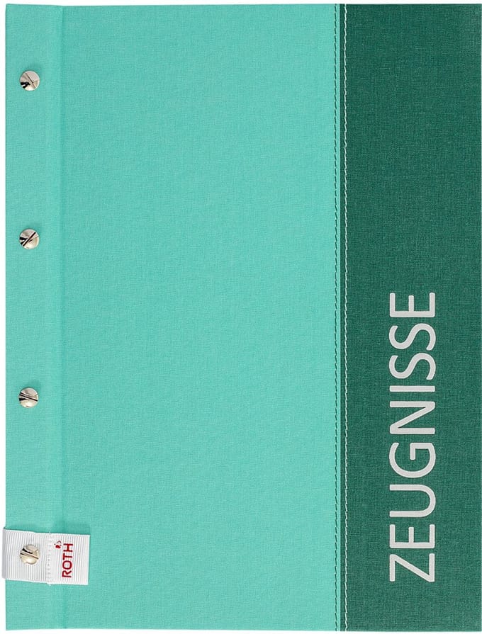 Mapje voor diploma's 'Spectrum', formaat A4, mintgroen