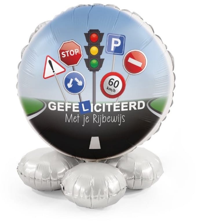 Rijbewijs - Ballonnen set met standaard - Everloon