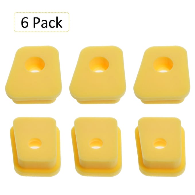 6 Stuks Vervanging Luchtfilter Schuimfilter Spons Reiniger Element voor Grasmaaier Luchtfilters 10 Pcs beige