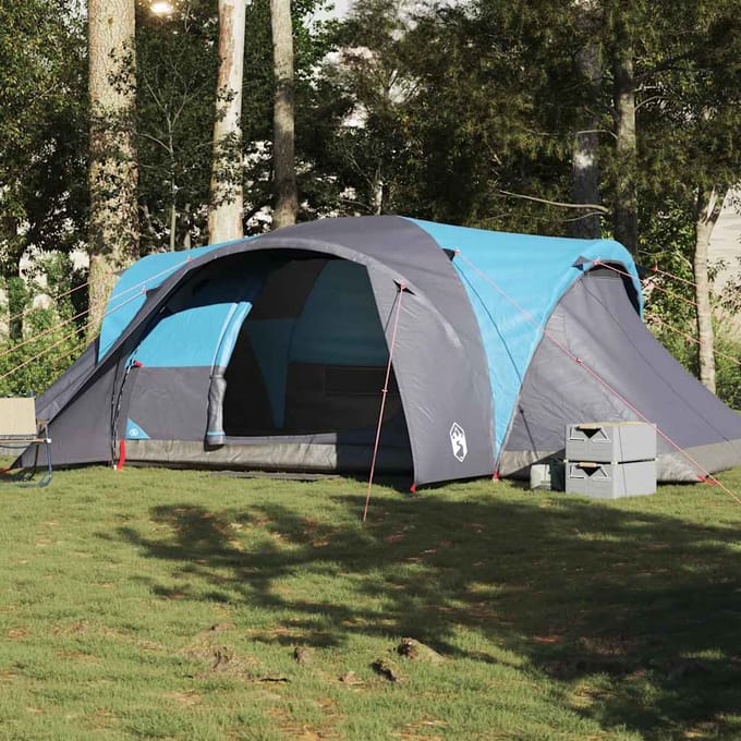 Vidaxl Tente Familiale, Dôme, 6 Personnes, Bleu, Imperméable