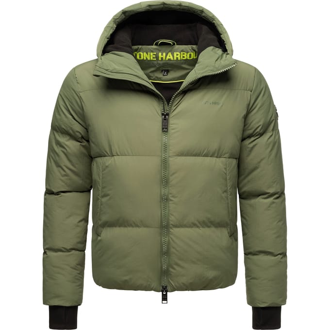 Stone Harbour heren gewatteerde jas Tayroos met fleecevoering en 2-weg ritssluiting