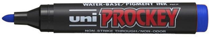Uni-Ball Blauwe Prockey PM-122 - Permanente Marker