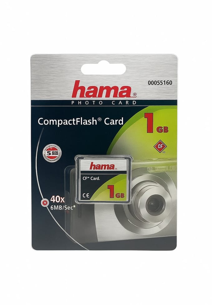 Hama CompactFlash Geheugenkaart 1GB – Voor Digitale Camera’s en Apparaten