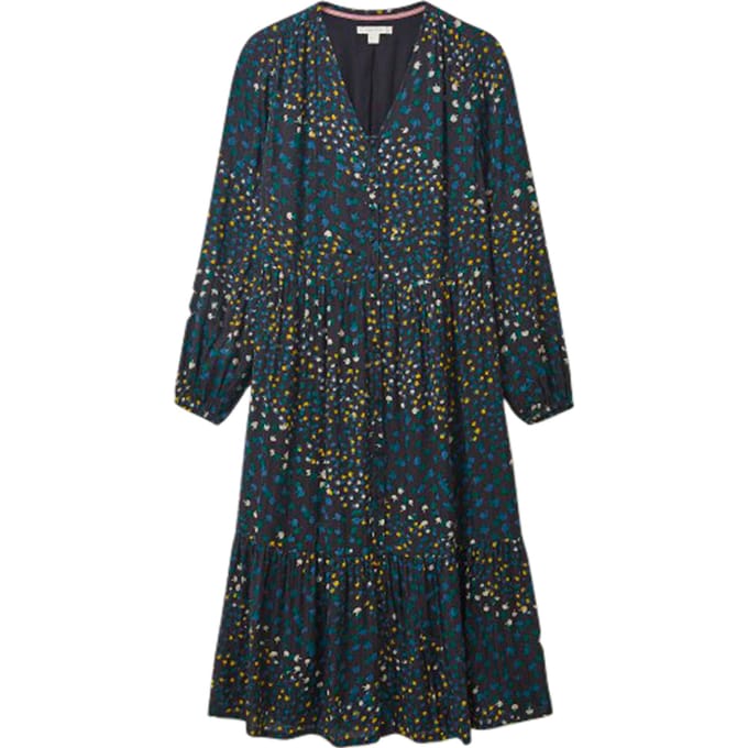 White Stuff Bella Metallic Stripe Dre Grey Taglia: 6 | Abiti Midi Outlet | Donna | Grigio