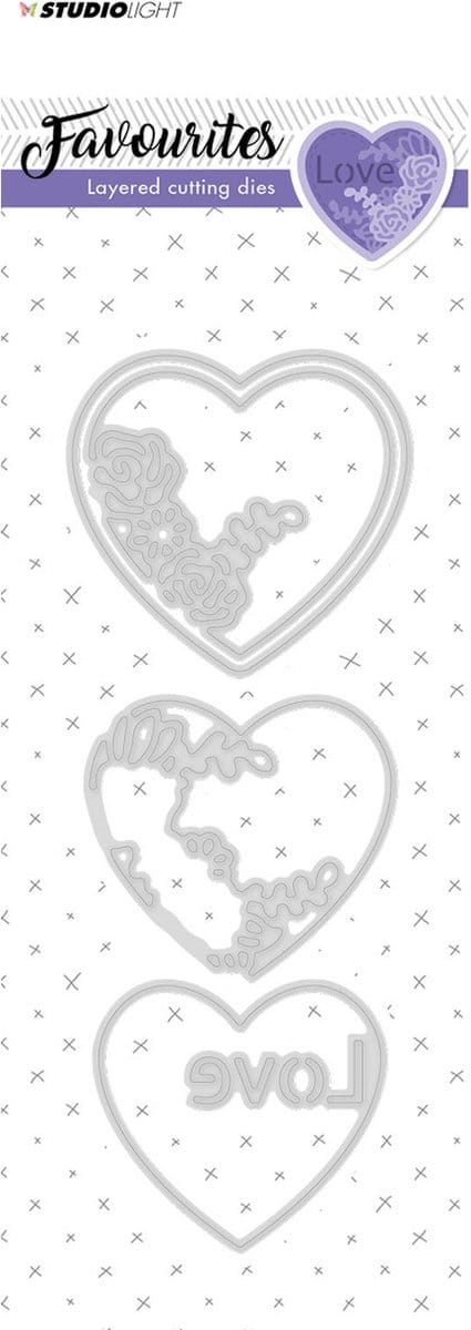 Studio Light Embossing Die - Layered Favourites nr.147