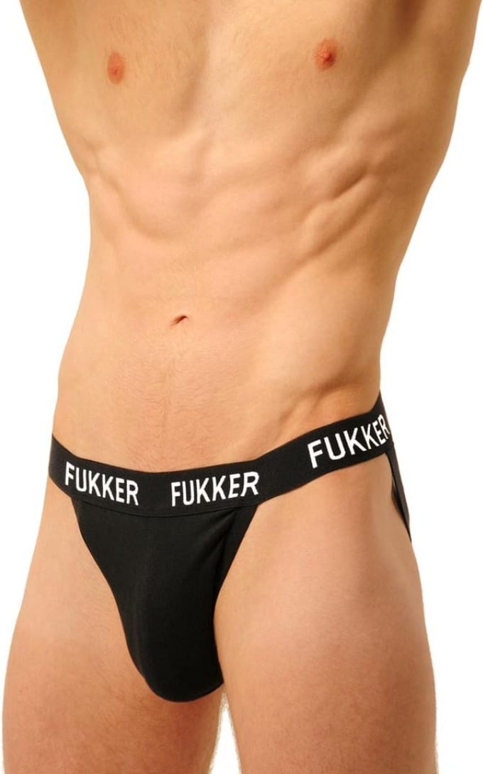 Jockstrap Fukker Zwart maat XL