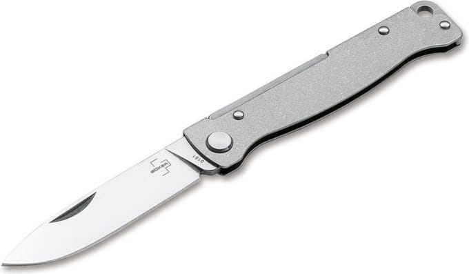 Böker Plus Atlas RVS, stonewash