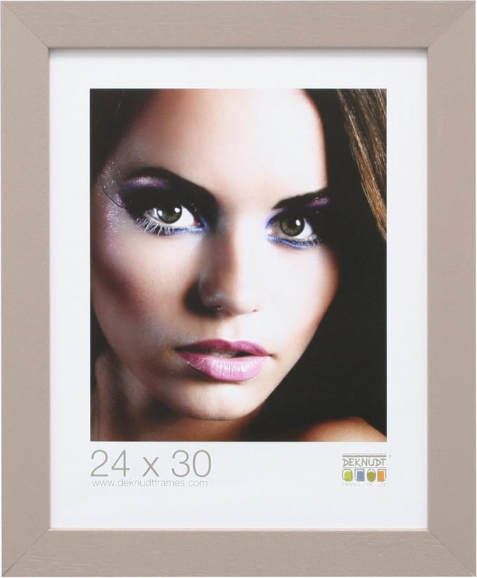 Deknudt Frames Basic, breed taupe, hout fotomaat 70x100 cm