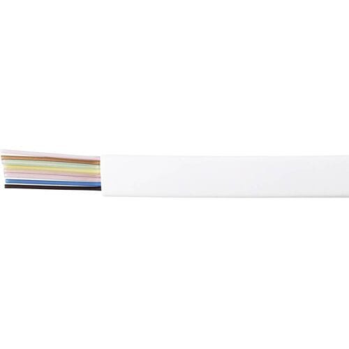 Kash 70I124 Telefoonkabel LiYY 8 x 0.12 mm² Wit 10 m