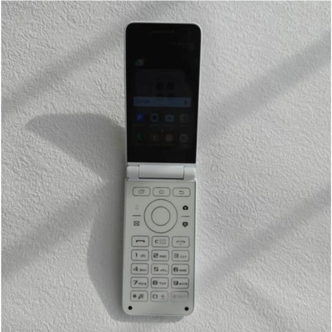 Gerenoveerde Samsung Galaxy Folder 2 G160N 4G LTE Origineel 2GB RAM 32GB ROM Flip Ontgrendelde Smartphone wit