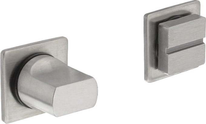 Intersteel WC-sluiting met minimalistische vierkante rozet rvs geborsteld