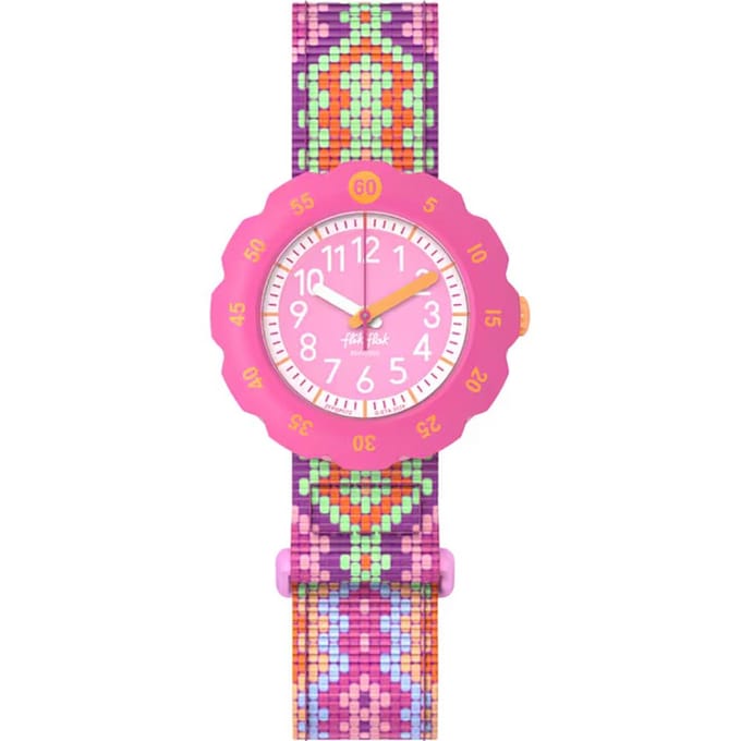 Flik Flak 5+ Power Time FPSP072 Loop in pink Horloge