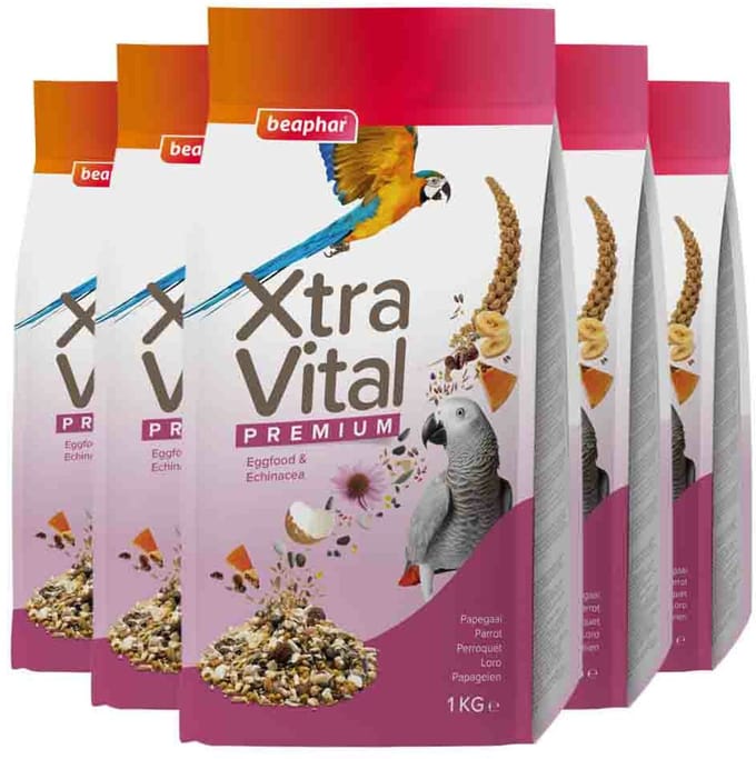 Beaphar XtraVital Papegaai - 5 x 1 kg - Voordeelverpakking