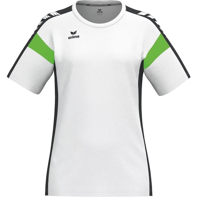 Erima Celebrate 125 T-Shirt Dames - Wit / Green Gecko | Maat: 40