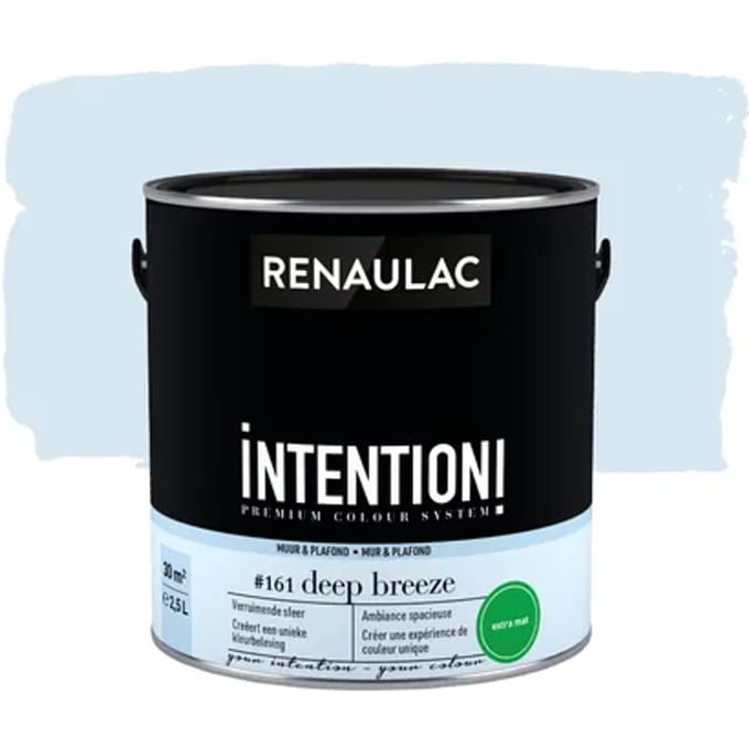 Renaulac Intention Muurverf - Extra Mat - Deep Breeze - 2,5l