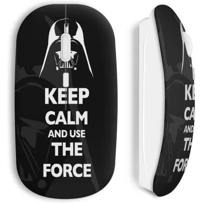 Souris sans fil - Keep Calm - Star Wars - Dark Vador - USB wifi - Compatible Mac et PC