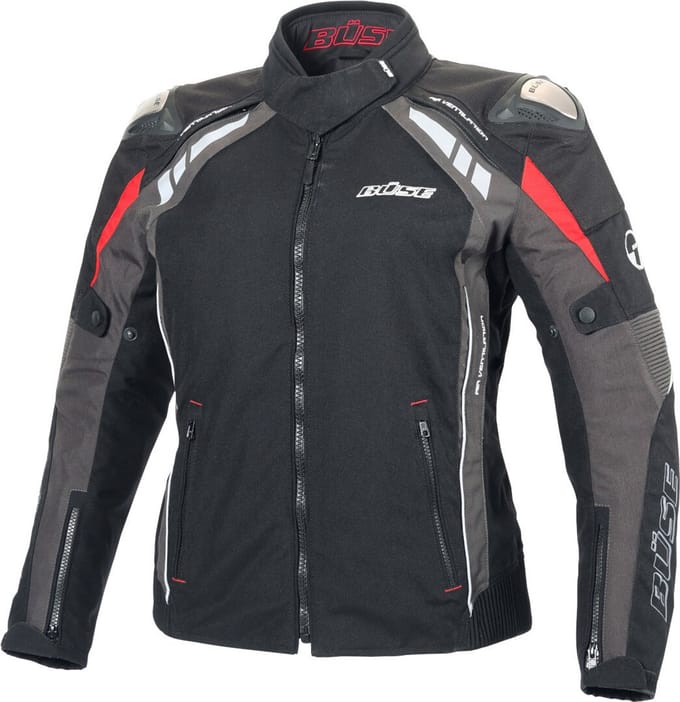 Büse B.Racing Pro Dames Zwart Rood Textiel Jas - Jas