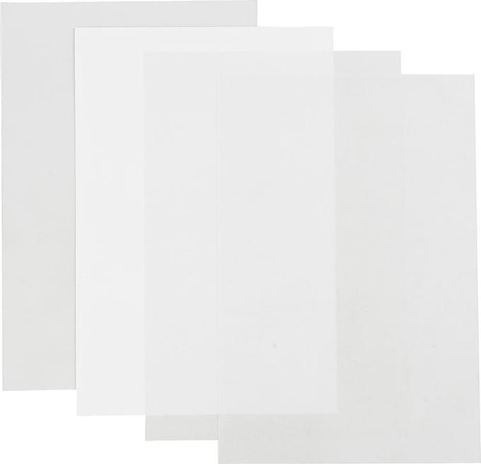 Creativ Company krimpfolie knutselvellen 20x30 cm multicolor 4 stuks.