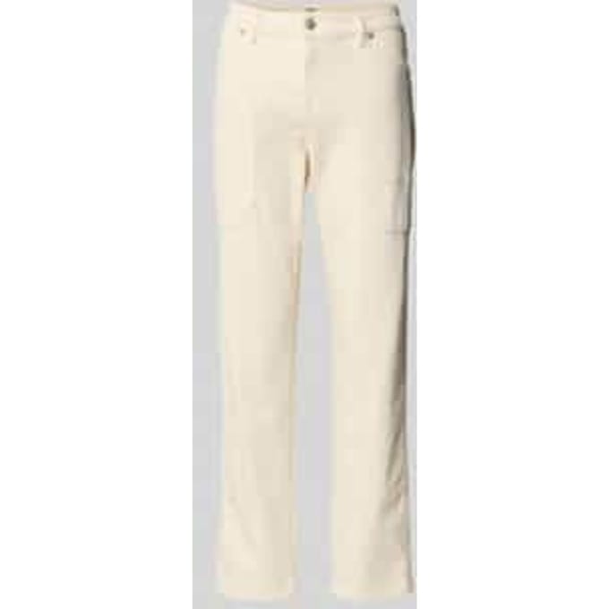 Slim fit broek met opgestikte zakken model 'Iowa'