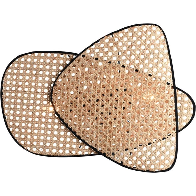 Viokef Wandlamp Gheisa van rotan, 2-lamps