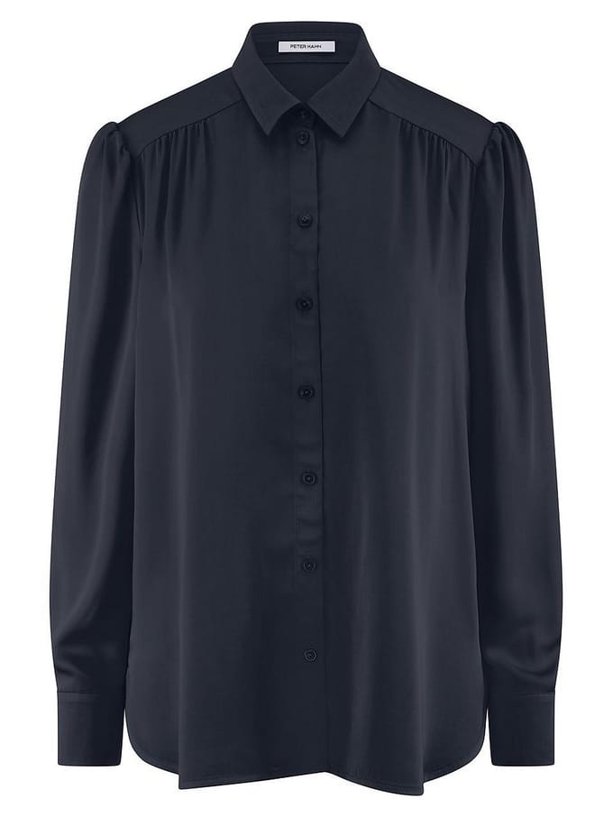 Blouse lange mouwen Van Peter Hahn blauw