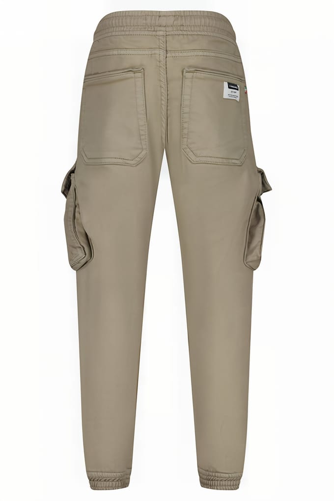 Vingino Carlos Twill Sand Maat: 2 | Broeken Outlet | Unisex | Bruin