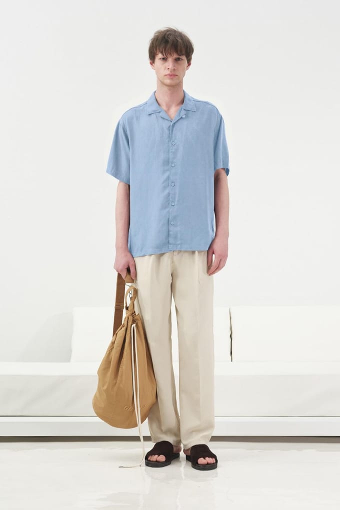 Casual Korte Mouwen Linnenmix Shirt