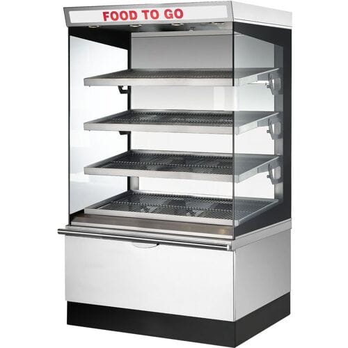 UBERT Warmhoudvitrine - 1430x800mm - 4 verwarmde planken